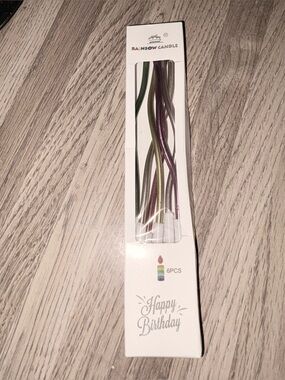 Rainbow Metallic Twist Candles New